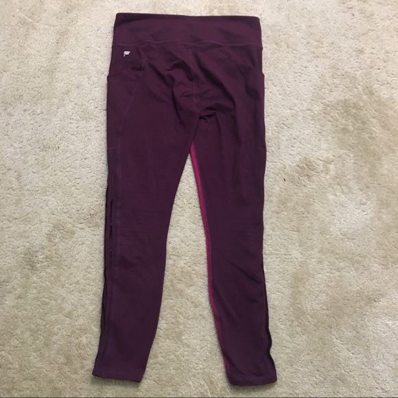 Fabletics Mid-Rise Powerhold Colorblack 7/8 Leggings Mesh Athleisure Athletics S - Picture 11 of 11